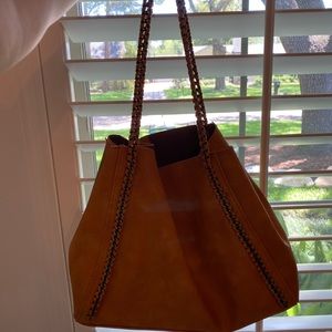 Brown/dark tan purse
